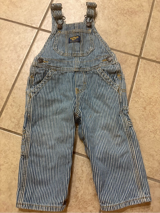 OshKosh B'gosh Other - OshKosh B'Gosh railroad stripe overalls size 12 months